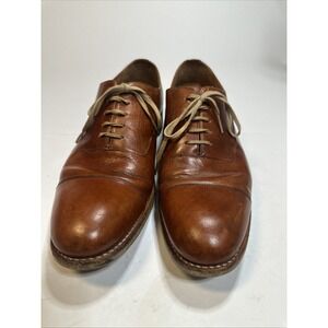 Maison Forte Mens  Shoes Leather Cap Toe Oxfords Brown 10.5 Classy